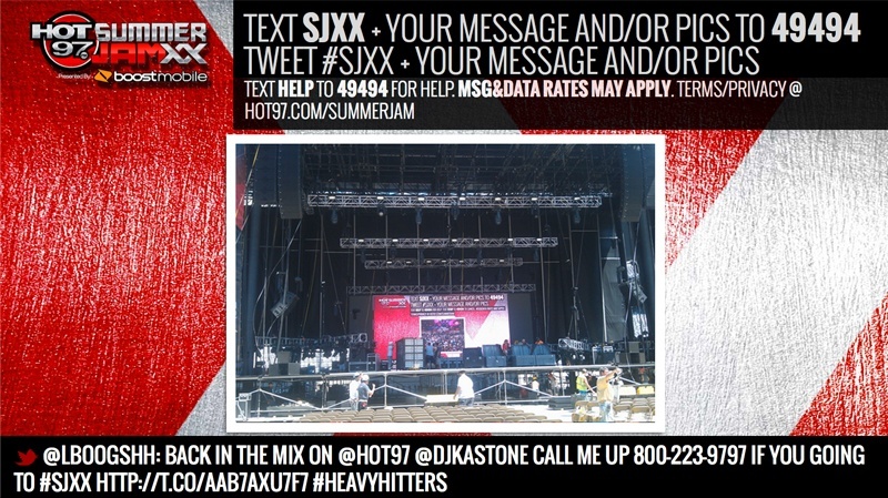 Hot97 Summer JamXX text to screen page