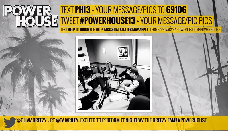 Power 106 PowerHouse text to screen page